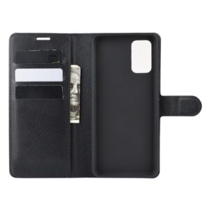 Θήκη Samsung Galaxy S20 Βιβλίο Μαύρο Litchi Texture Horizontal Flip Protective Case with Holder & Card Slots & Wallet Black