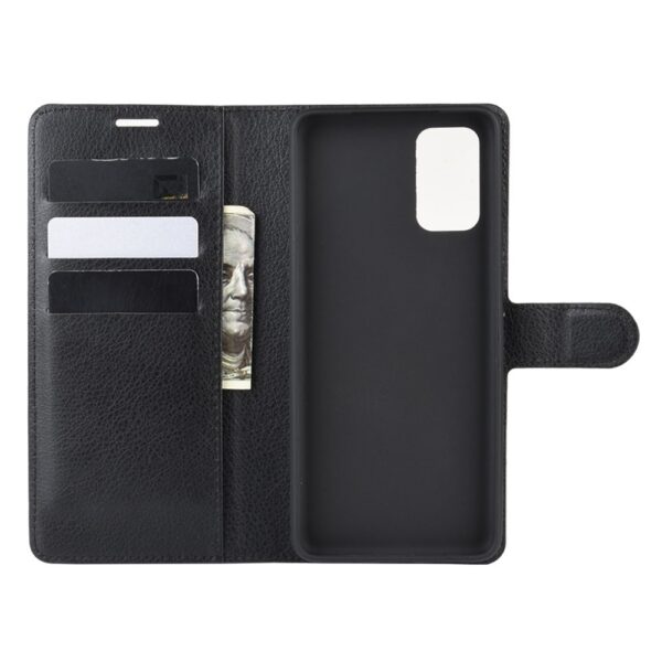 Θήκη Samsung Galaxy S20 Βιβλίο Μαύρο Litchi Texture Horizontal Flip Protective Case with Holder & Card Slots & Wallet Black