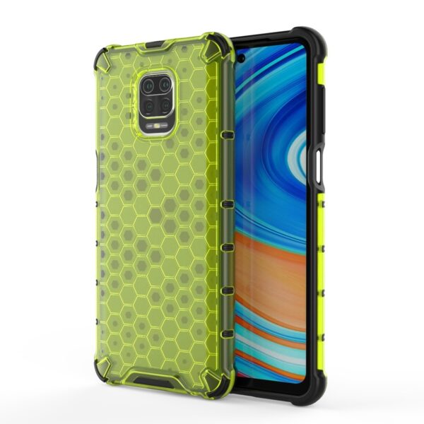 Θήκη Xiaomi Redmi Note 9S / 9 Pro / 9 Pro Max Πράσινη Shockproof Honeycomb PC + TPU Protective Case Green