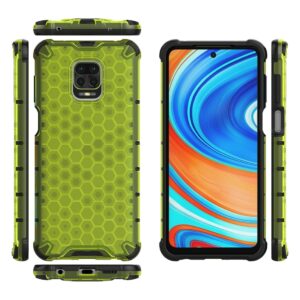 Θήκη Xiaomi Redmi Note 9S / 9 Pro / 9 Pro Max Πράσινη Shockproof Honeycomb PC + TPU Protective Case Green