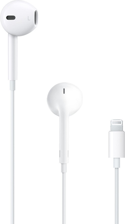 Apple EarPods Earbuds Handsfree με Βύσμα Lightning Λευκό MMTN2ZM/A