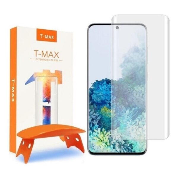 Samsung Galaxy S20 ULTRA Προστατευτικό Τζαμάκι T-MAX UV GLASS Fullcover 3D FULL CURVED 0.3MM Tempered Glass(5906735416565) Samsung Galaxy S20 ULTRA Προστατευτικό Τζαμάκι T-MAX UV GLASS Fullcover 3D FULL CURVED 0.3MM Tempered Glass(5906735416565)
