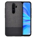 Forcell Xiaomi Redmi 9 Splicing Cloth Texture Θήκη Σκληρή - Black