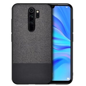Forcell Xiaomi Redmi 9 Splicing Cloth Texture Θήκη Σκληρή - Black