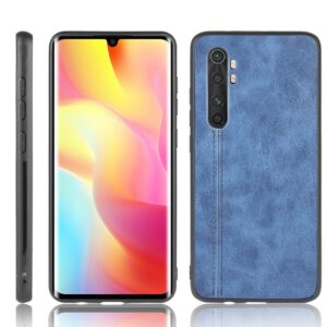 Θήκη Xiaomi Mi Note 10 Lite Μπλε Shockproof Sewing Cow Pattern Skin PC + PU + TPU Case Blue