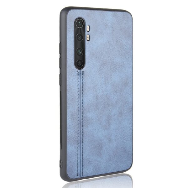 Θήκη Xiaomi Mi Note 10 Lite Μπλε Shockproof Sewing Cow Pattern Skin PC + PU + TPU Case Blue