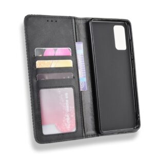 Θήκη Samsung Galaxy S20 Βιβλίο Μαύρο Magnetic Buckle Retro Crazy Horse Texture Horizontal Flip Case Black