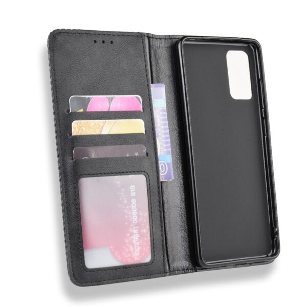 Θήκη Samsung Galaxy S20 Βιβλίο Μαύρο Magnetic Buckle Retro Crazy Horse Texture Horizontal Flip Case Black