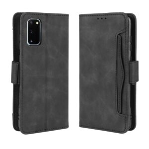 Θήκη Samsung Galaxy S20 Βιβλίο Μαύρο Wallet Style Skin Feel Calf Pattern Case with Separate Card Slot Black