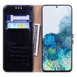 Θήκη Samsung Galaxy S20+ Βιβλίο Μαύρο Business Style Oil Wax Texture Horizontal Flip Case Black