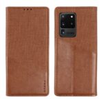 Θήκη Samsung Galaxy S20 Ultra Βιβλίο Καφέ MUXMA MX109 Horizontal Flip Case with Holder & Card Slot & Wallet Brown