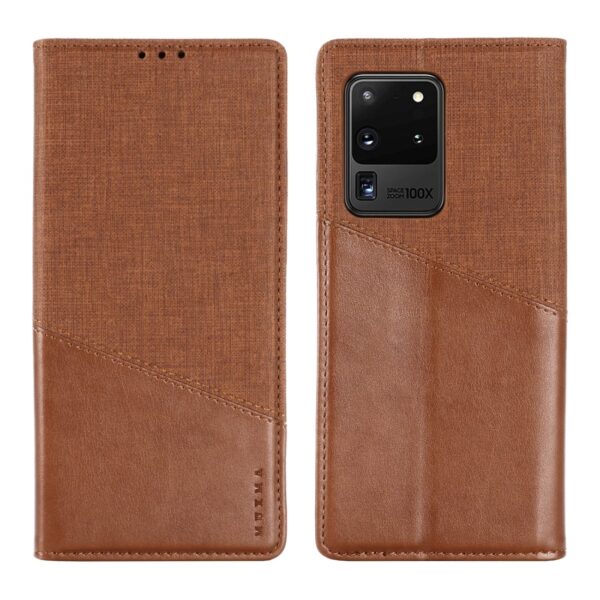Θήκη Samsung Galaxy S20 Ultra Βιβλίο Καφέ MUXMA MX109 Horizontal Flip Case with Holder & Card Slot & Wallet Brown