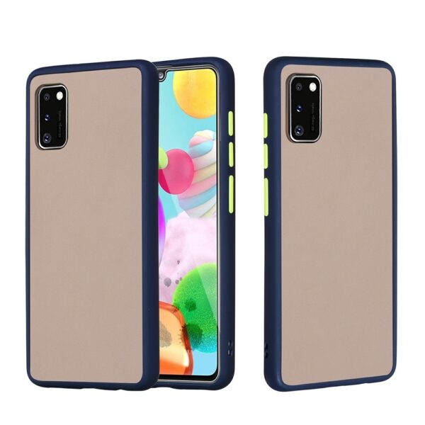 Θήκη Samsung Galaxy A41 Μπλε Skin Hand Feeling Series Shockproof Frosted PC+ TPU Protective Case Blue