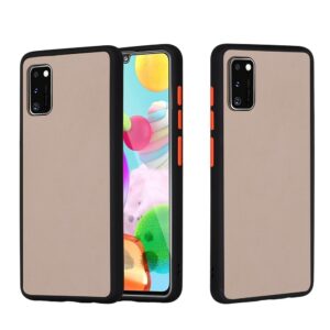 Θήκη Samsung Galaxy A41 Μαύρη Skin Hand Feeling Series Shockproof Frosted PC+ TPU Protective Case Black