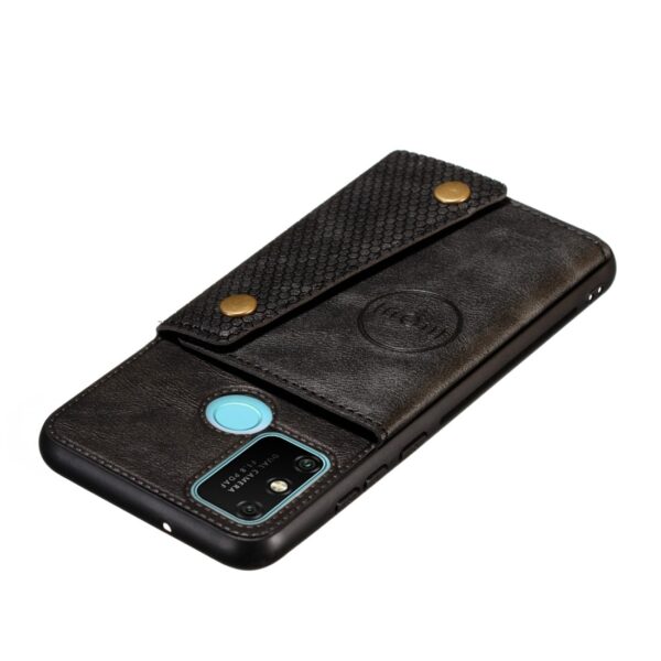 Θήκη Samsung Galaxy A21s Μαύρη Double Buckle PU + TPU Shockproof Magnetic Protective Case with Card Slot Black
