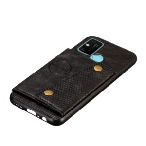 Θήκη Samsung Galaxy A21s Μαύρη Double Buckle PU + TPU Shockproof Magnetic Protective Case with Card Slot Black