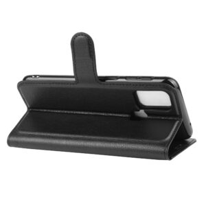 Θήκη Samsung Galaxy M31 Βιβλίο Μαύρο Litchi Texture Horizontal Flip Protective Case with Holder & Card Slots & Wallet Black