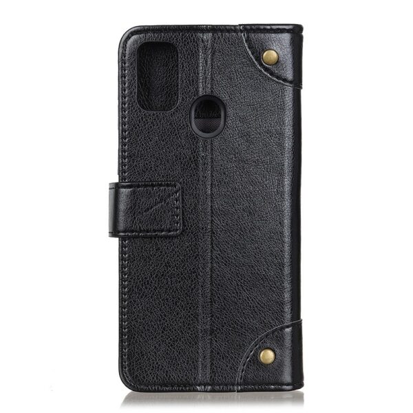 Θήκη Samsung Galaxy M31 Βιβλίο Μαύρο Copper Buckle Nappa Texture Horizontal Flip Case with Holder & Card Slots & Wallet Black
