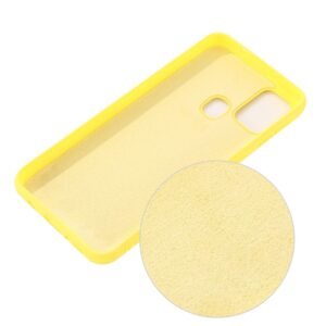 Θήκη Samsung Galaxy M31 Σιλικόνης Κίτρινη Shockproof Solid Color Liquid Silicone Full Coverage Protective Case Yellow