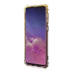 Θήκη Samsung Galaxy M21 Σιλικόνης Μαύρη - Χρυσή Four-Corner Airbag Shockproof Gradient Color TPU Protective Case