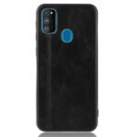 Θήκη Samsung Galaxy M21 Μαύρη Shockproof Sewing Cow Pattern Skin PC + PU + TPU Case Black