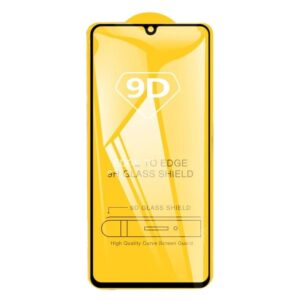 Huawei P Smart 2020 Προστατευτικό Τζαμάκι Μαύρο 9D Full Glue Full Screen Tempered Glass Film Black