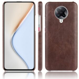 Σκληρή Θήκη Xiaomi Poco F2 Pro / Xiaomi Redmi K30 Pro Καφέ Shockproof Litchi Texture PC + PU Case Brown
