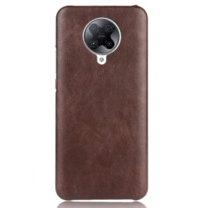 Σκληρή Θήκη Xiaomi Poco F2 Pro / Xiaomi Redmi K30 Pro Καφέ Shockproof Litchi Texture PC + PU Case Brown