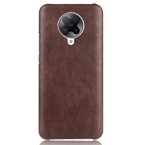Σκληρή Θήκη Xiaomi Poco F2 Pro / Xiaomi Redmi K30 Pro Καφέ Shockproof Litchi Texture PC + PU Case Brown