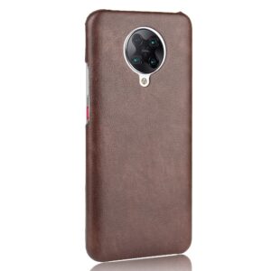 Σκληρή Θήκη Xiaomi Poco F2 Pro / Xiaomi Redmi K30 Pro Καφέ Shockproof Litchi Texture PC + PU Case Brown