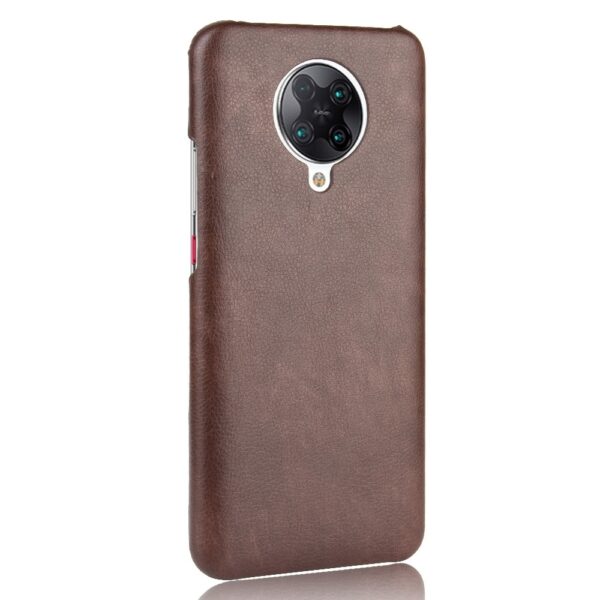 Σκληρή Θήκη Xiaomi Poco F2 Pro / Xiaomi Redmi K30 Pro Καφέ Shockproof Litchi Texture PC + PU Case Brown