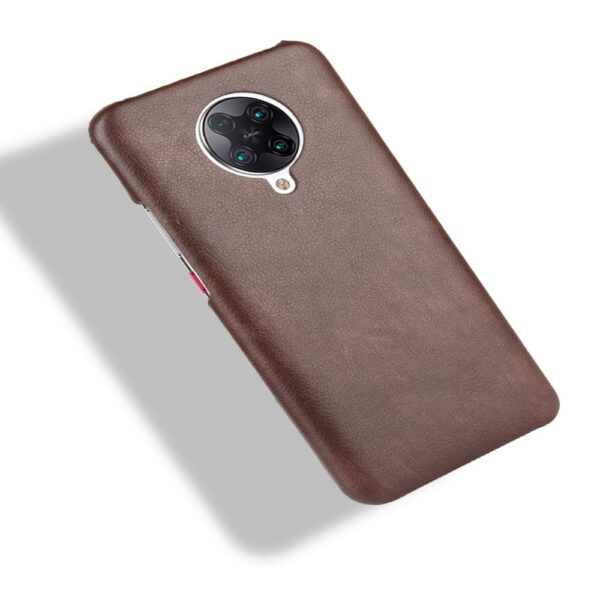 Σκληρή Θήκη Xiaomi Poco F2 Pro / Xiaomi Redmi K30 Pro Καφέ Shockproof Litchi Texture PC + PU Case Brown