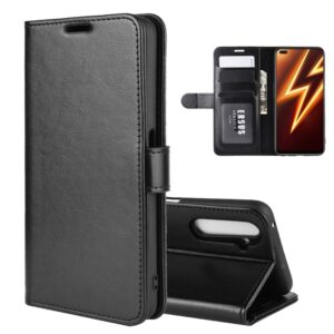 Θήκη Realme 6 Pro Βιβλίο Μαύρο R64 Texture Single Horizontal Flip Protective Case Black