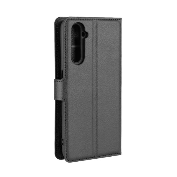 Θήκη Realme 6 Pro Βιβλίο Μαύρο Litchi Texture Horizontal Flip Protective Case with Holder & Card Slots & Wallet Black