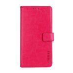 Θήκη Realme 5i Βιβλίο Φούξια Crazy Horse Texture Horizontal Flip Case with Holder & Card Slots & Wallet Fuchsia