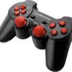 Esperanza Ενσύρματο Warrior Vibration Gamepad For PC Computers EGG102R USB Black - Red (5901299946930)