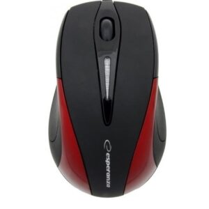 Esperanza Ενσύρματο Ποντίκι 3D Optical Mouse Sirius EM102R Black - Red (5905784767055)