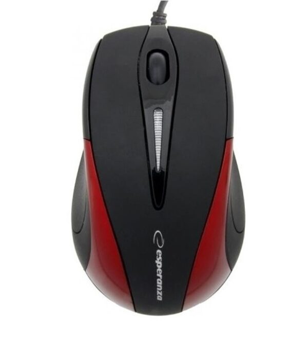 Esperanza Ενσύρματο Ποντίκι 3D Optical Mouse Sirius EM102R Black - Red (5905784767055)