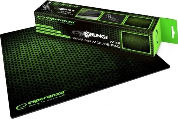 Esperanza Mini Gaming Mousepad GRUNGE EGP101G Green (5901299927953)