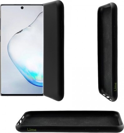 Θήκη Samsung Galaxy Note 10 Σιλικόνης Μαύρη Lime Velvet TPU Silicone Case 4 Side Black (5205308243677)