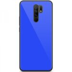 Forcell Xiaomi Redmi 9 Aurora Glass Θήκη με Πλαίσιο Σιλικόνης - Blue