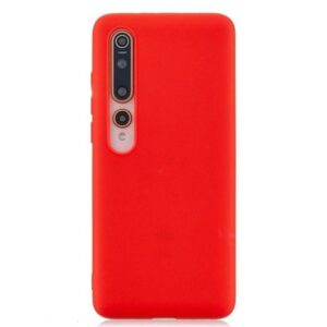 Forcell Xiaomi Mi 10 / Mi 10 Pro Slim Fit Θήκη Σιλικόνης - Red