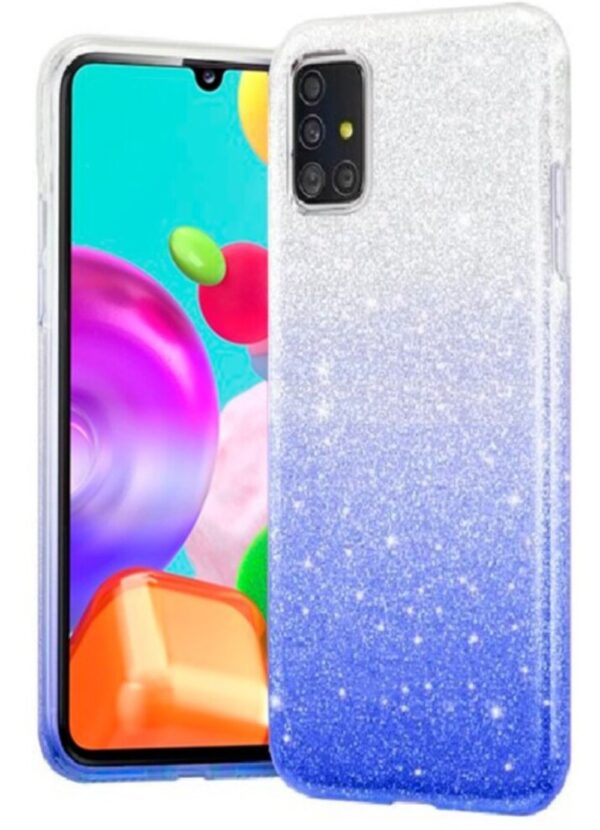 Forcell Samsung Galaxy A41 Bling Θήκη Σιλικόνης - Blue Forcell Samsung Galaxy A41 Bling Θήκη Σιλικόνης - Blue