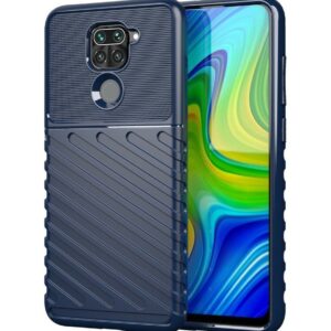 Θήκη Xiaomi Redmi Note 9 Σιλικόνης Μπλε Thunderbolt Shockproof TPU Soft Case Blue