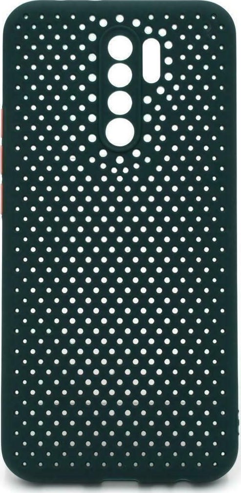 Θήκη Xiaomi Redmi 9 Σιλικόνης Πράσινη Breath Colored Buttons TPU Case Green