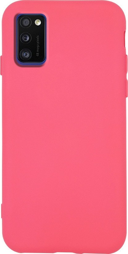 Θήκη Samsung Galaxy A41 Σιλικόνης Ροζ Silicone Case Pink