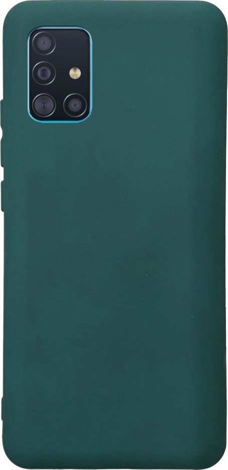 Θήκη Samsung Galaxy A51 4G Σιλικόνης Σκούρο Πράσινη Matt TPU Silicone Case Forest Green