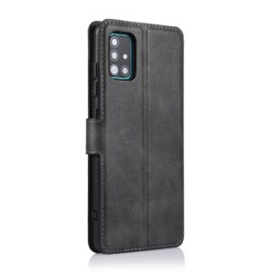 Θήκη Samsung Galaxy A51 4G Βιβλίο Μαύρο Calf Texture Magnetic Buckle Horizontal Flip Case Black