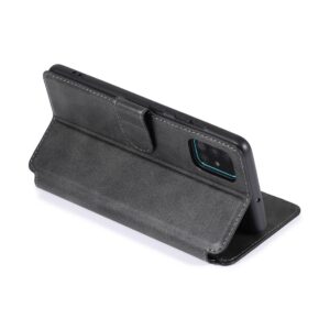 Θήκη Samsung Galaxy A51 4G Βιβλίο Μαύρο Calf Texture Magnetic Buckle Horizontal Flip Case Black