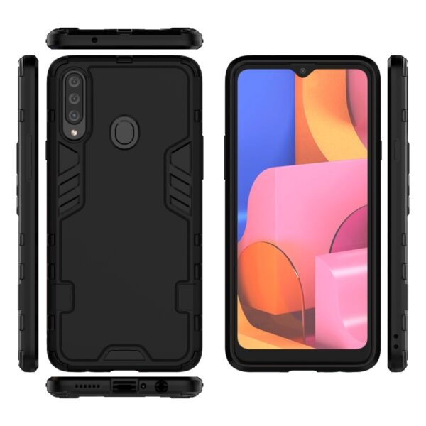 Σκληρή Θήκη Samsung Galaxy A20s Μαύρη 3 in 1 Full Coverage Shockproof PC + TPU Protective Case Black